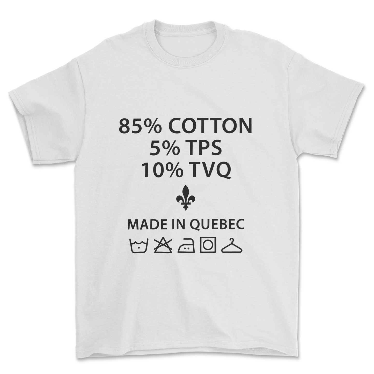 85% Cotton (Black Print) - Tee