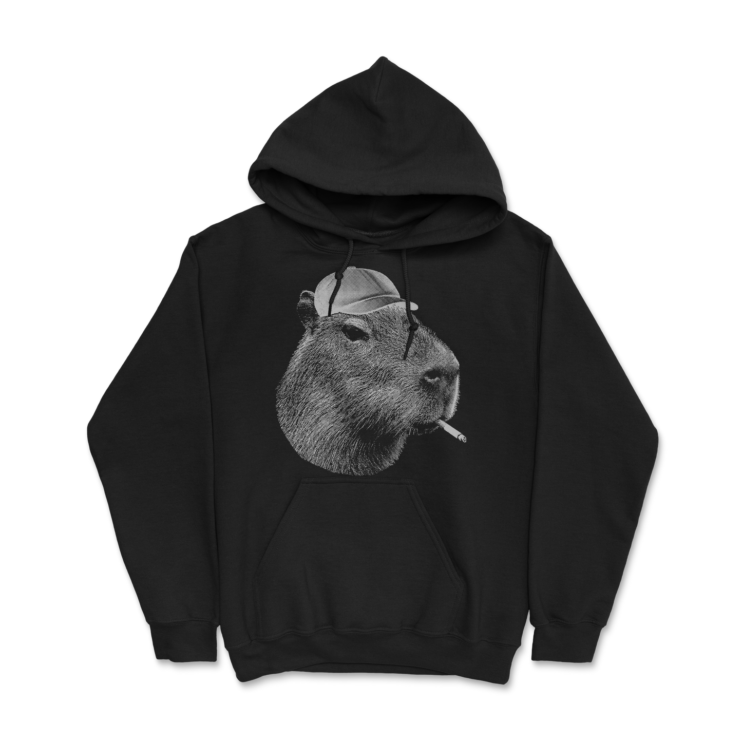 Sweat à capuche 85 % coton (blanc)