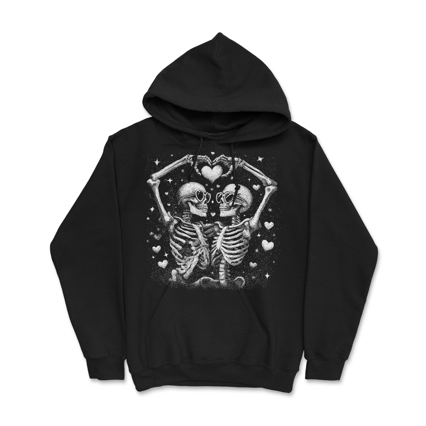 Sweat à capuche 85 % coton (blanc)