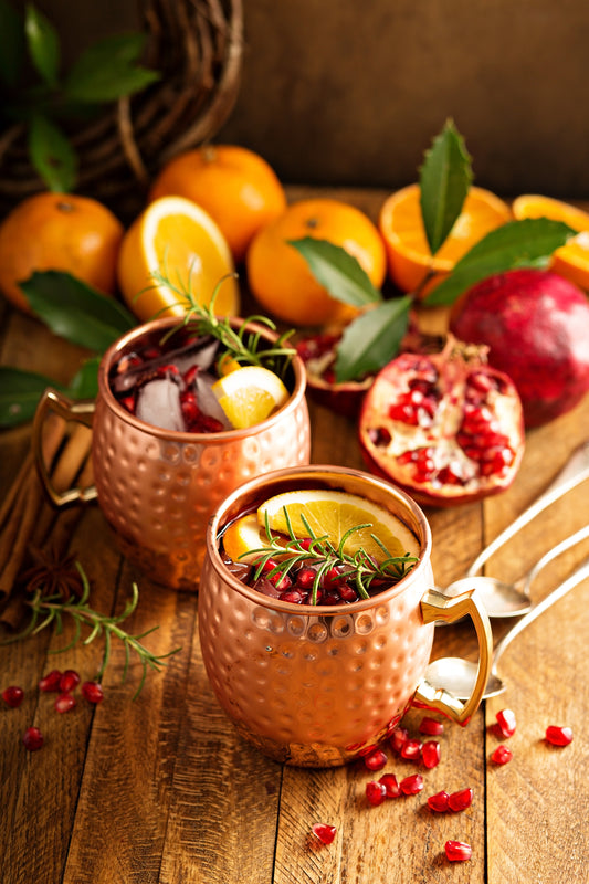 Alcohol-Free Cherry Pomegranate Mule