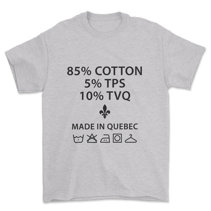 85% Cotton (Black Print) - Tee