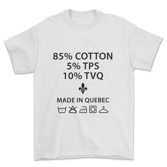 85% Cotton (Black Print) - Tee