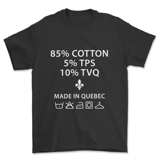 85% Cotton (white print) - Tee