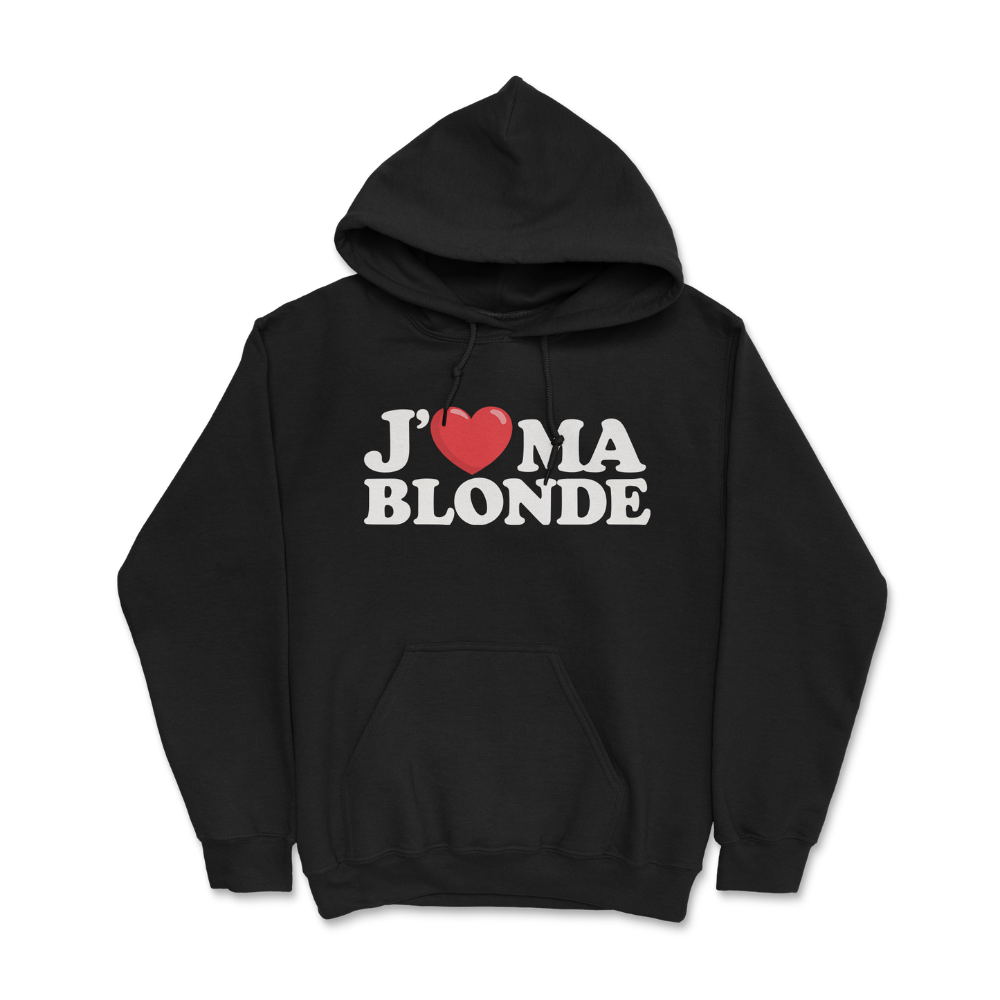 Sweat à capuche 85 % coton (blanc)