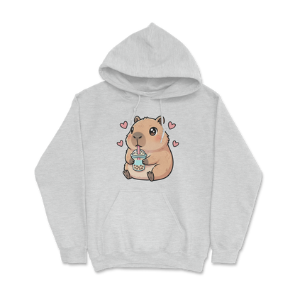 Sweat à capuche 85 % coton (blanc)