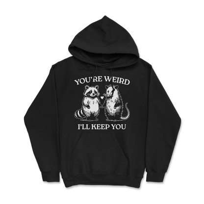 Sweat à capuche 85 % coton (blanc)