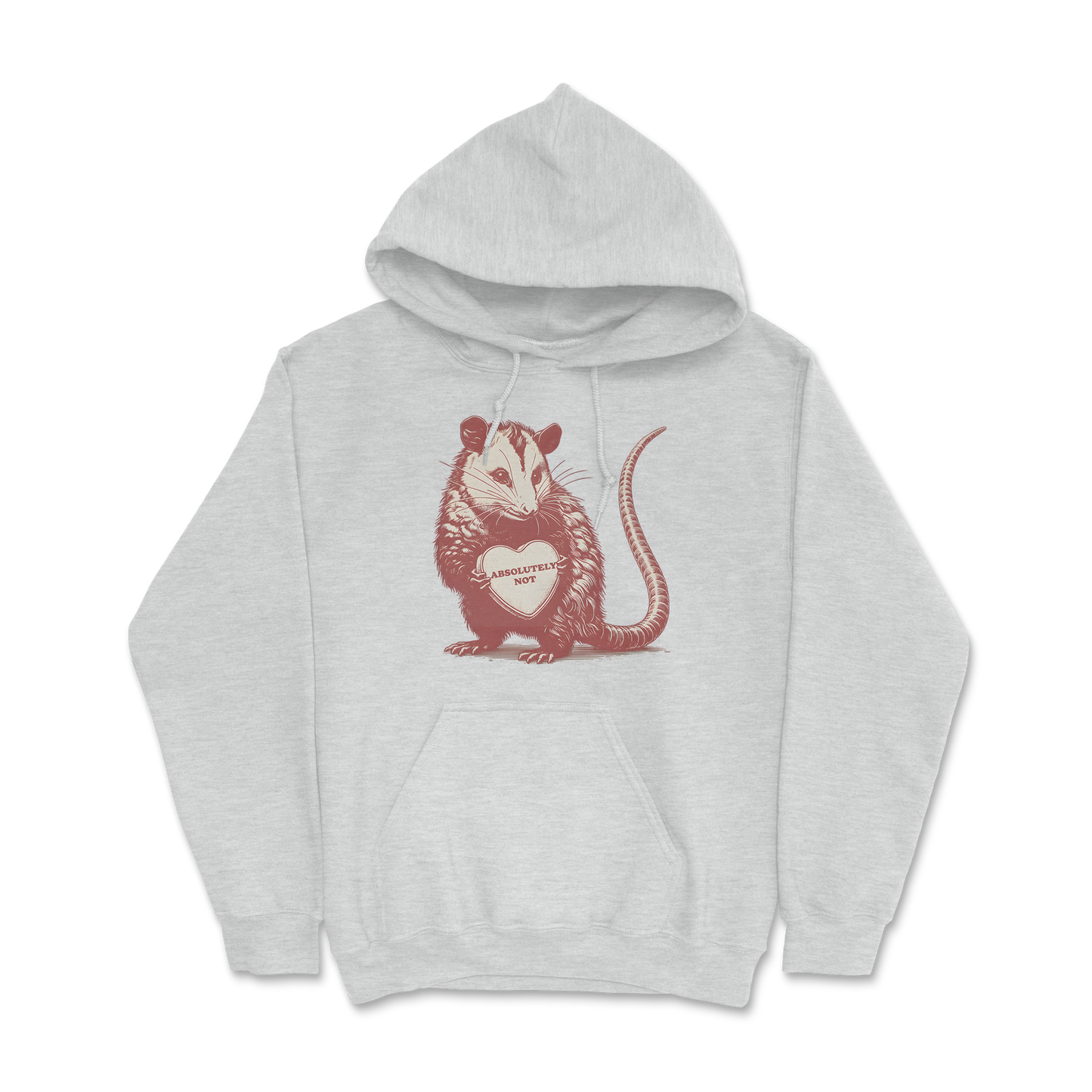 Sweat à capuche 85 % coton (blanc)