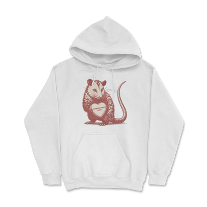 Sweat à capuche 85 % coton (blanc)