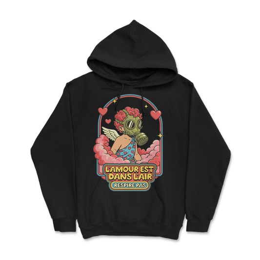 Sweat à capuche 85 % coton (blanc)