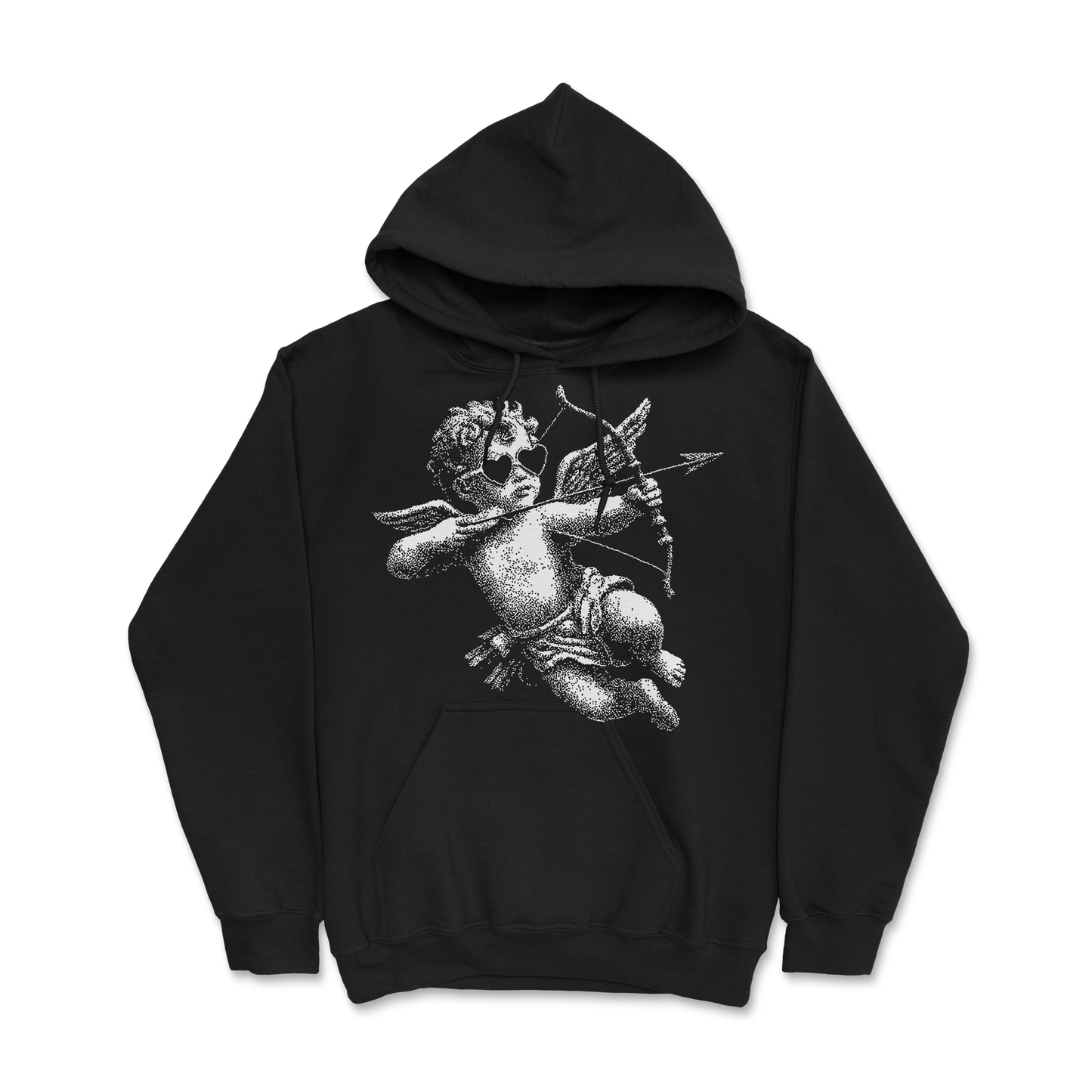 Sweat à capuche 85 % coton (blanc)