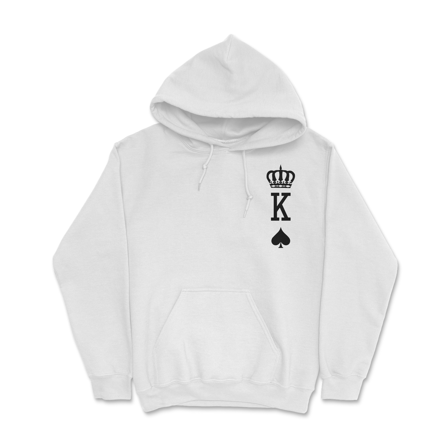 Sweat à capuche 85 % coton (blanc)