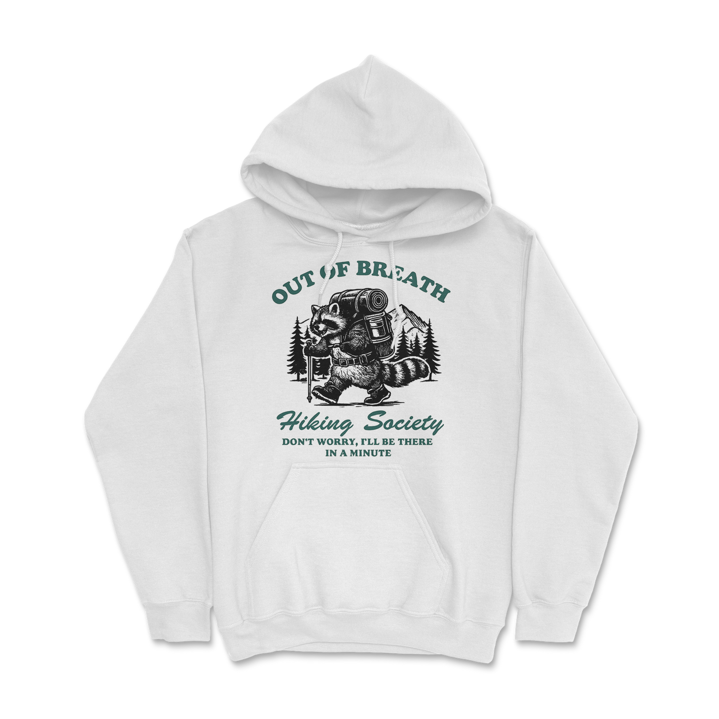 Sweat à capuche 85 % coton (blanc)