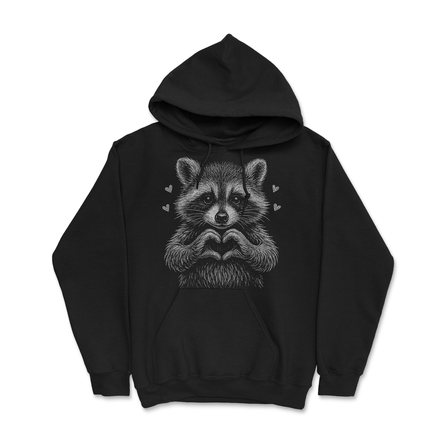 Sweat à capuche 85 % coton (blanc)