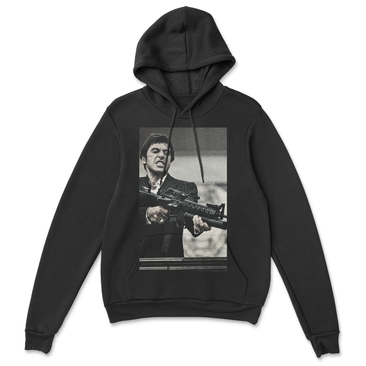 Sweat à capuche 85 % coton (blanc)