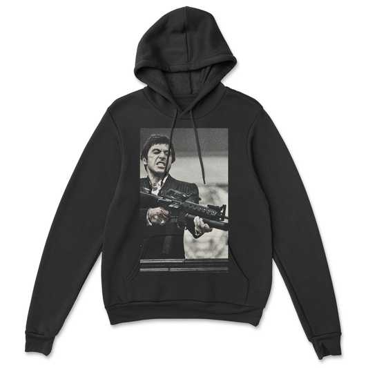 Sweat à capuche 85 % coton (blanc)