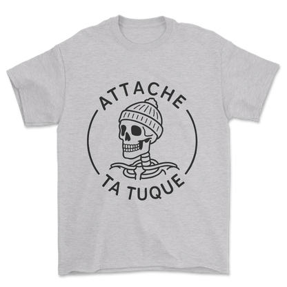 Attache ta tuque (black print) - Tee