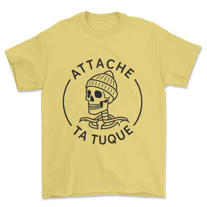 Attache ta tuque (black print) - Tee