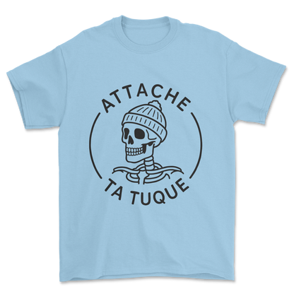 Attache ta tuque (black print) - Tee