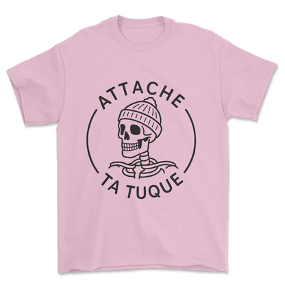 Attache ta tuque (black print) - Tee