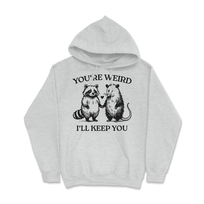 Sweat à capuche 85 % coton (blanc)