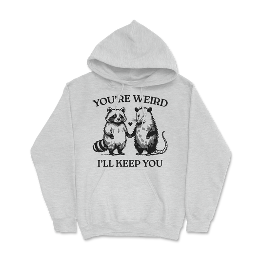 Sweat à capuche 85 % coton (blanc)